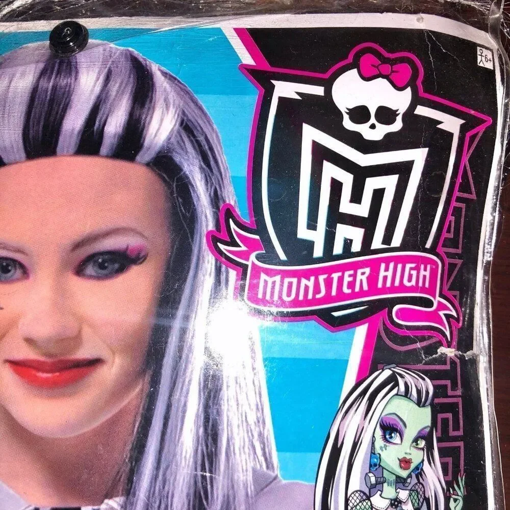 Monster High Frankie Stein Child Halloween Wig Halloween Party Costume USA